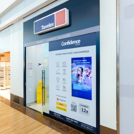 Logo da loja travelex confidence câmbio