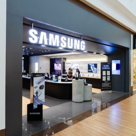 Logo da loja samsung