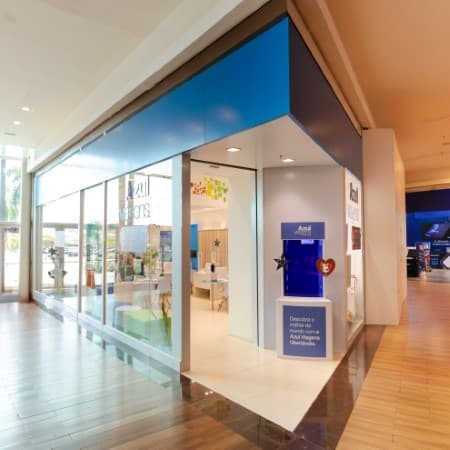 Logo da loja azul viagens